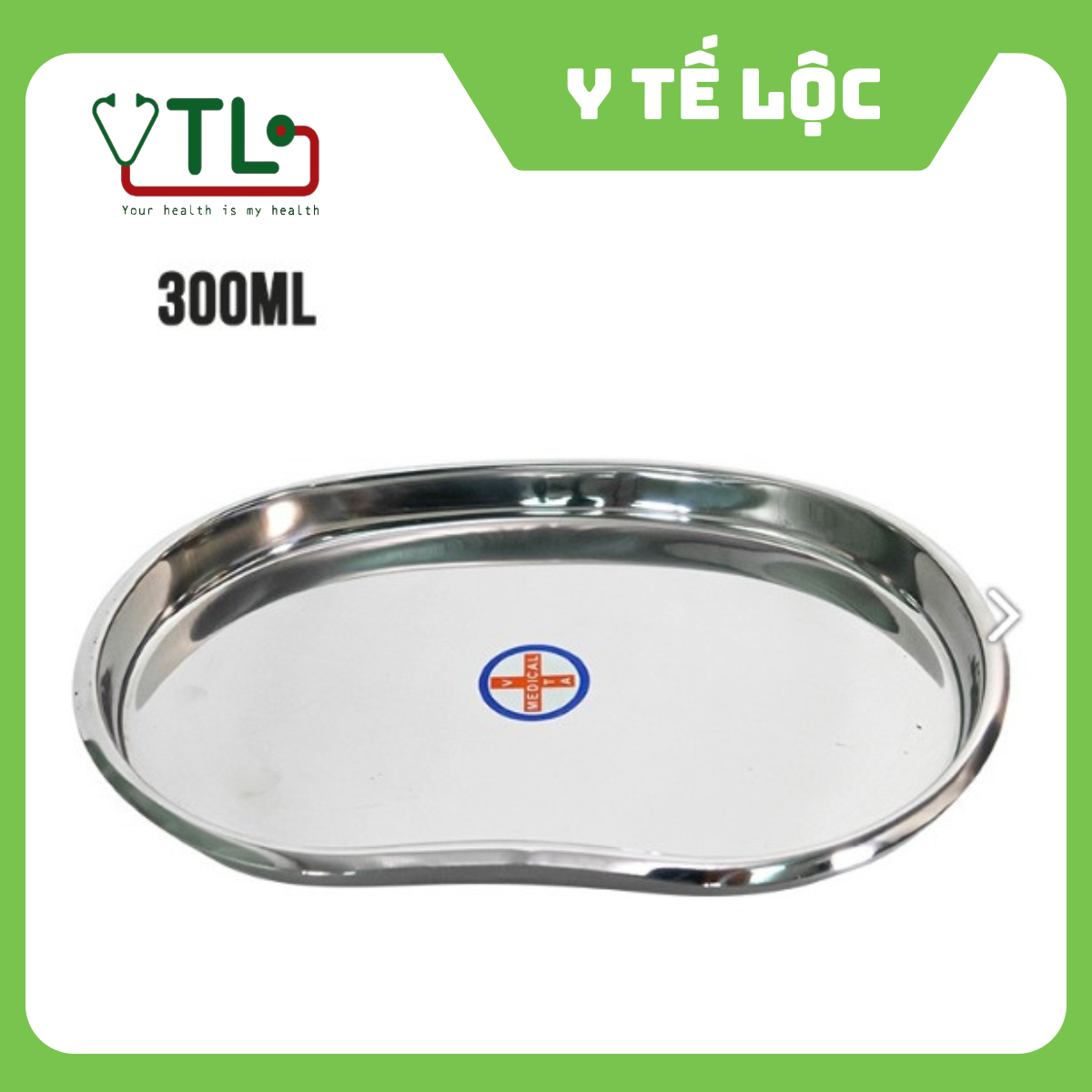 Khay quả đậu cạn inox 304 20x13x2.5cm