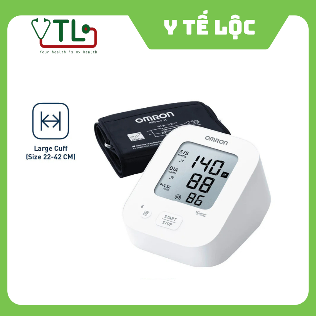 Máy đo huyết áp Omron EZ BT Larger HEM-7183T1 (Vòng bít size Lớn 22-42cm) kèm nguồn