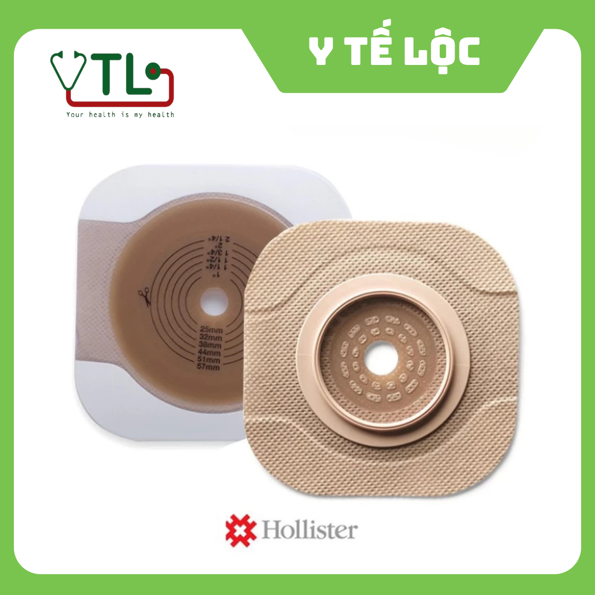 Đế bằng có viền băng keo 70mm Hollister (14604)