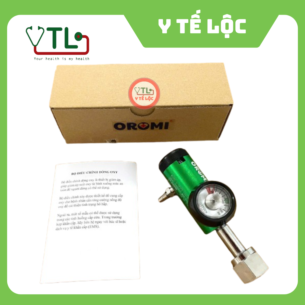 Đồng hồ oxy Oromi L-Shape-CGA540