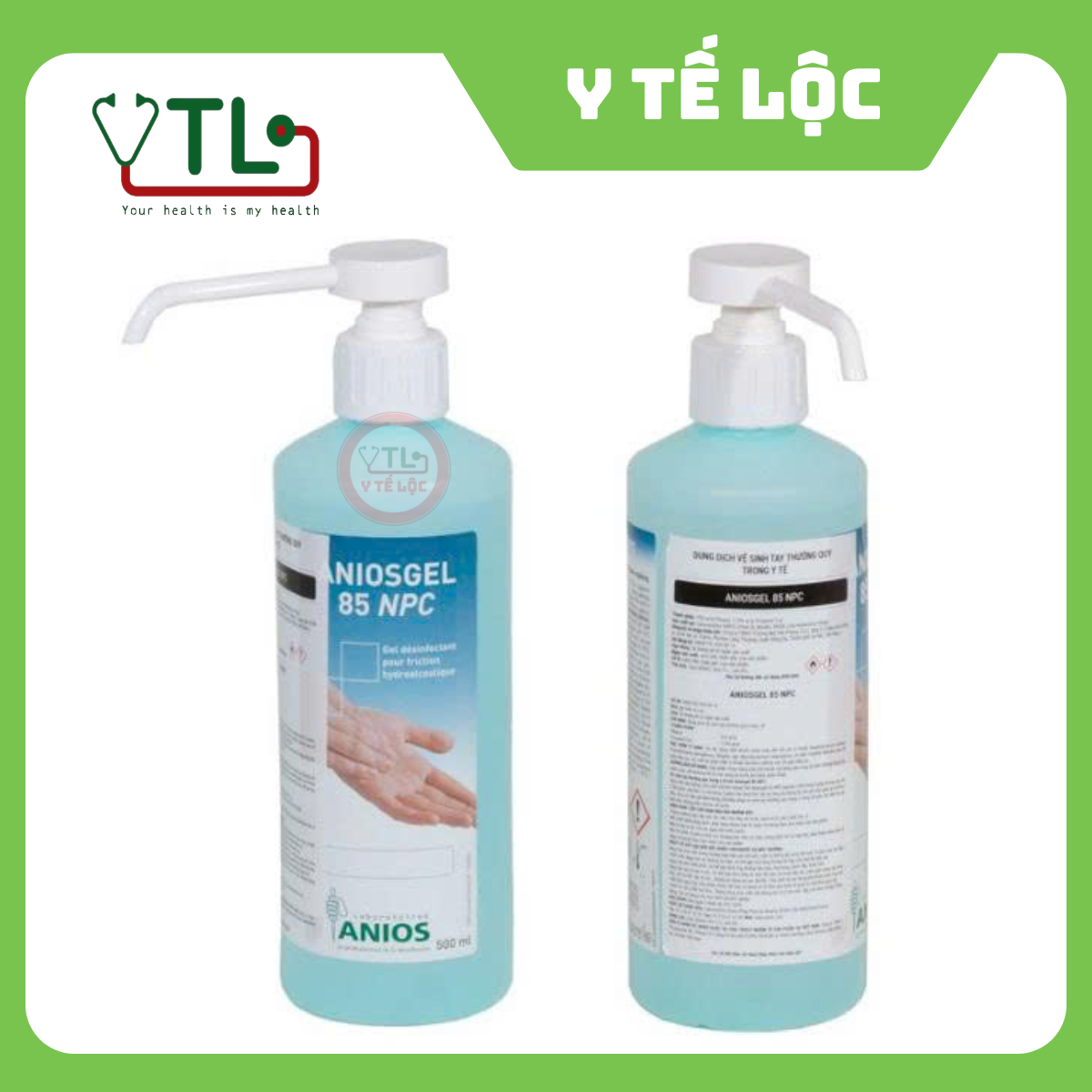 Dung dịch Sát Khuẩn Tay Aniosgel 85Npc chai 500ml