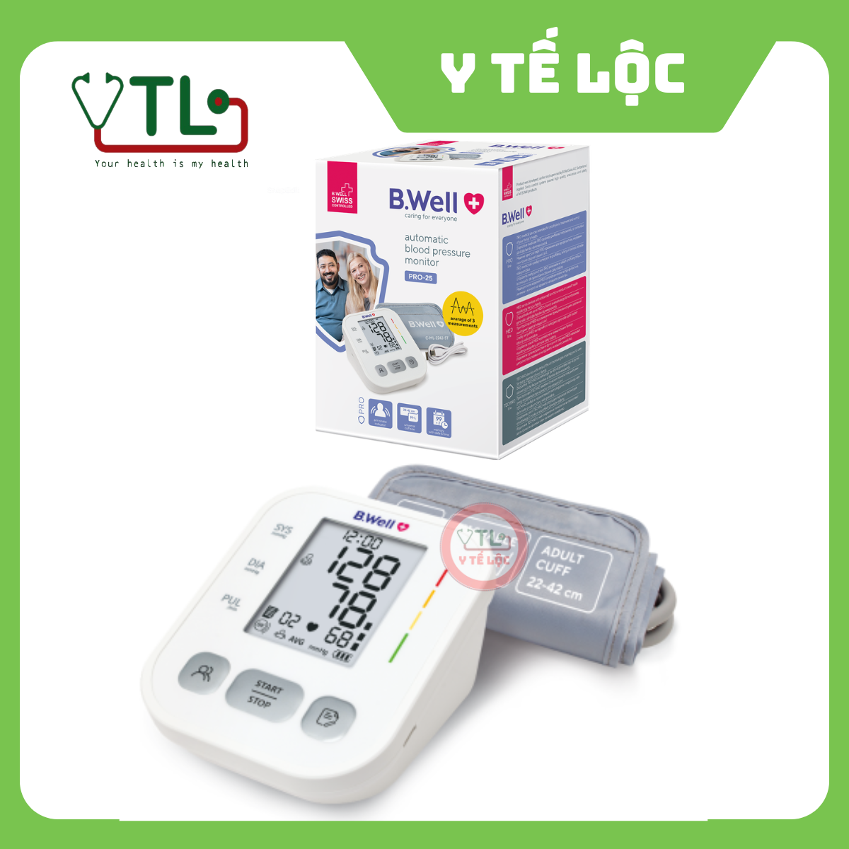 Máy đo huyết áp bắp tay B.Well Swiss PRO-25