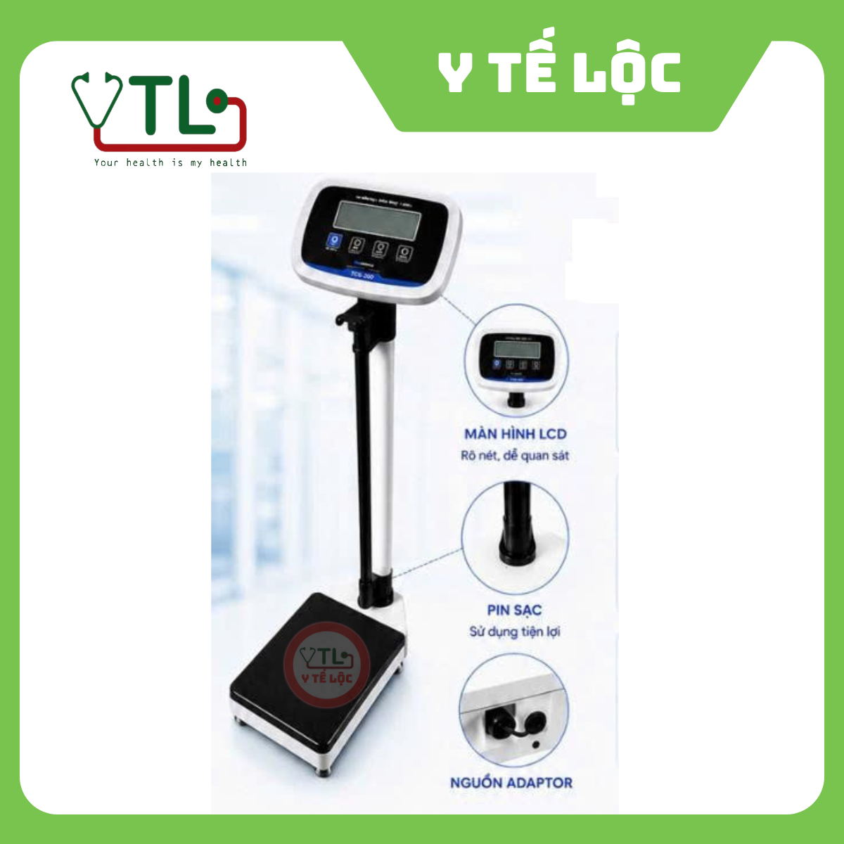 CÂN ĐO CHIỀU CAO ĐIỆN TỬ LUGMED TCS-200