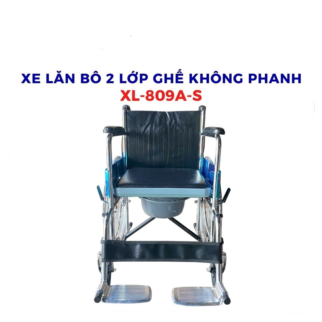 Xe Lăn Bô Hai Lớp Ghế XL-809A-S