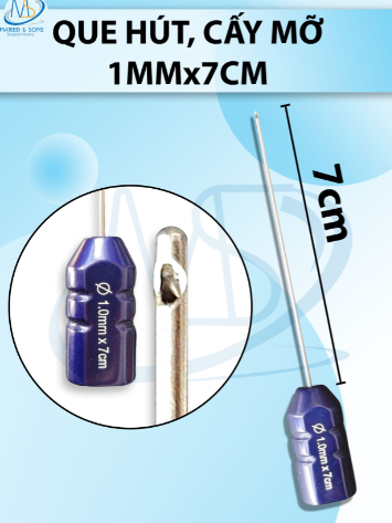 Que hút, cấy mỡ 1 lỗ 1mmx7cm