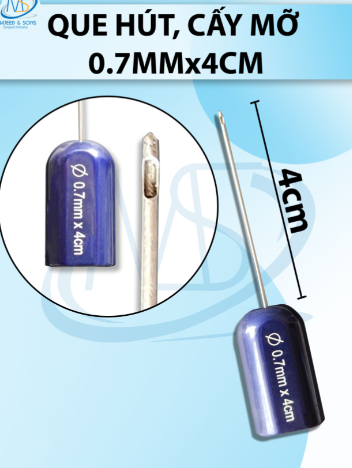 Que hút, cấy mỡ 0.7mmx4cm, 1l