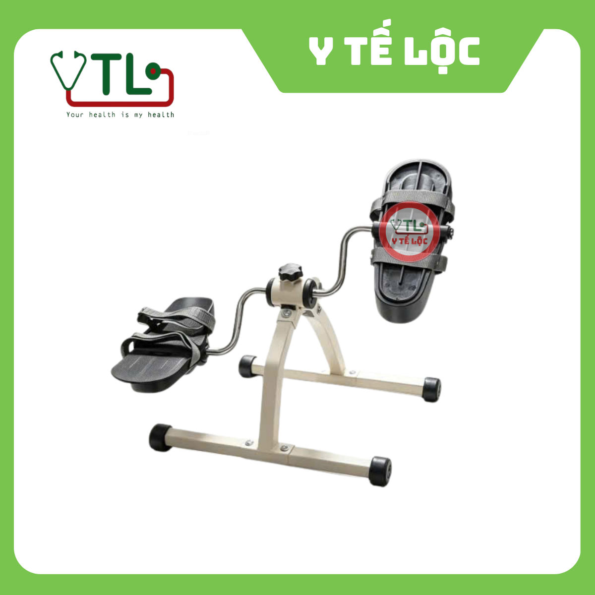 Bàn đạp kháng lực - xe đạp tập mini tay chân sắt sơn tĩnh điện hỗ trợ người tai biến, người lớn tuổi