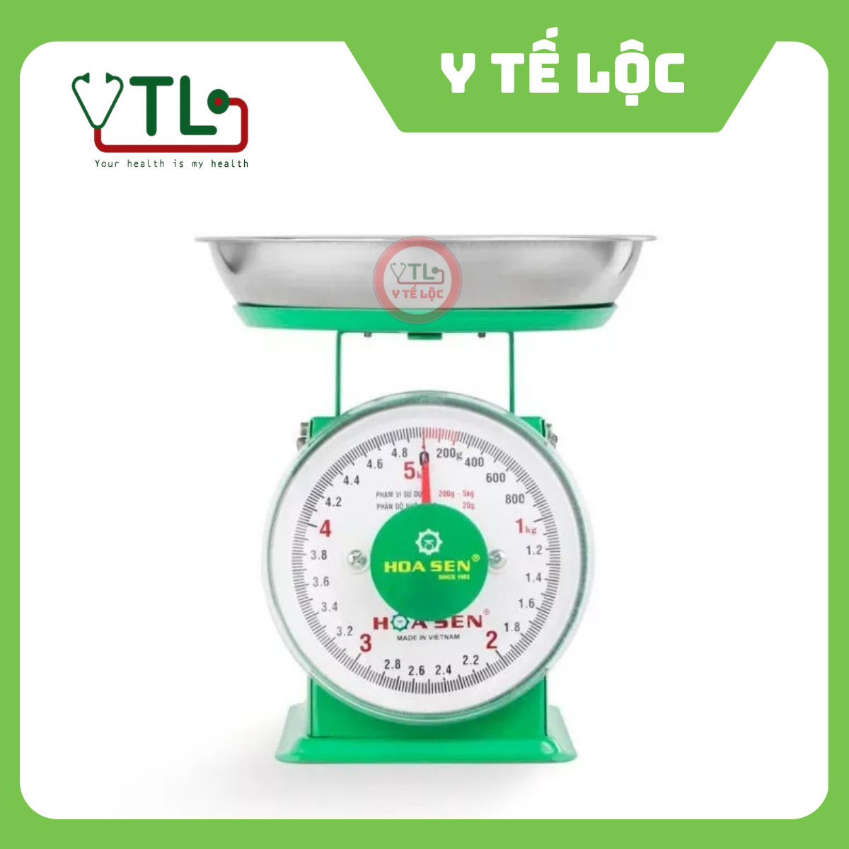 Cân Đồng Hồ Hoa Sen 5kg