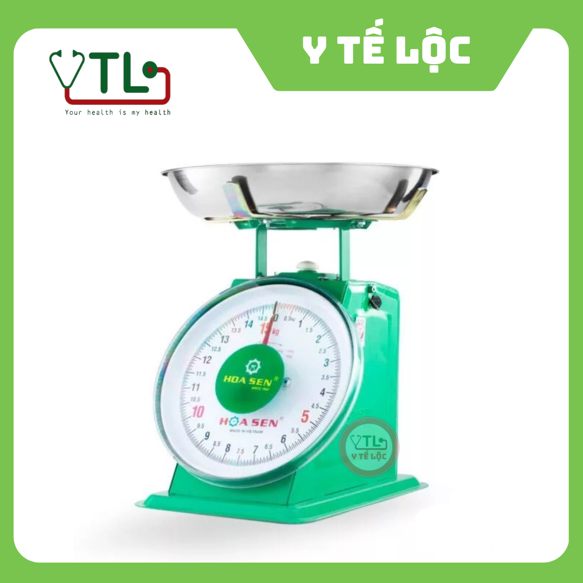 Cân Đồng Hồ Hoa Sen 15kg