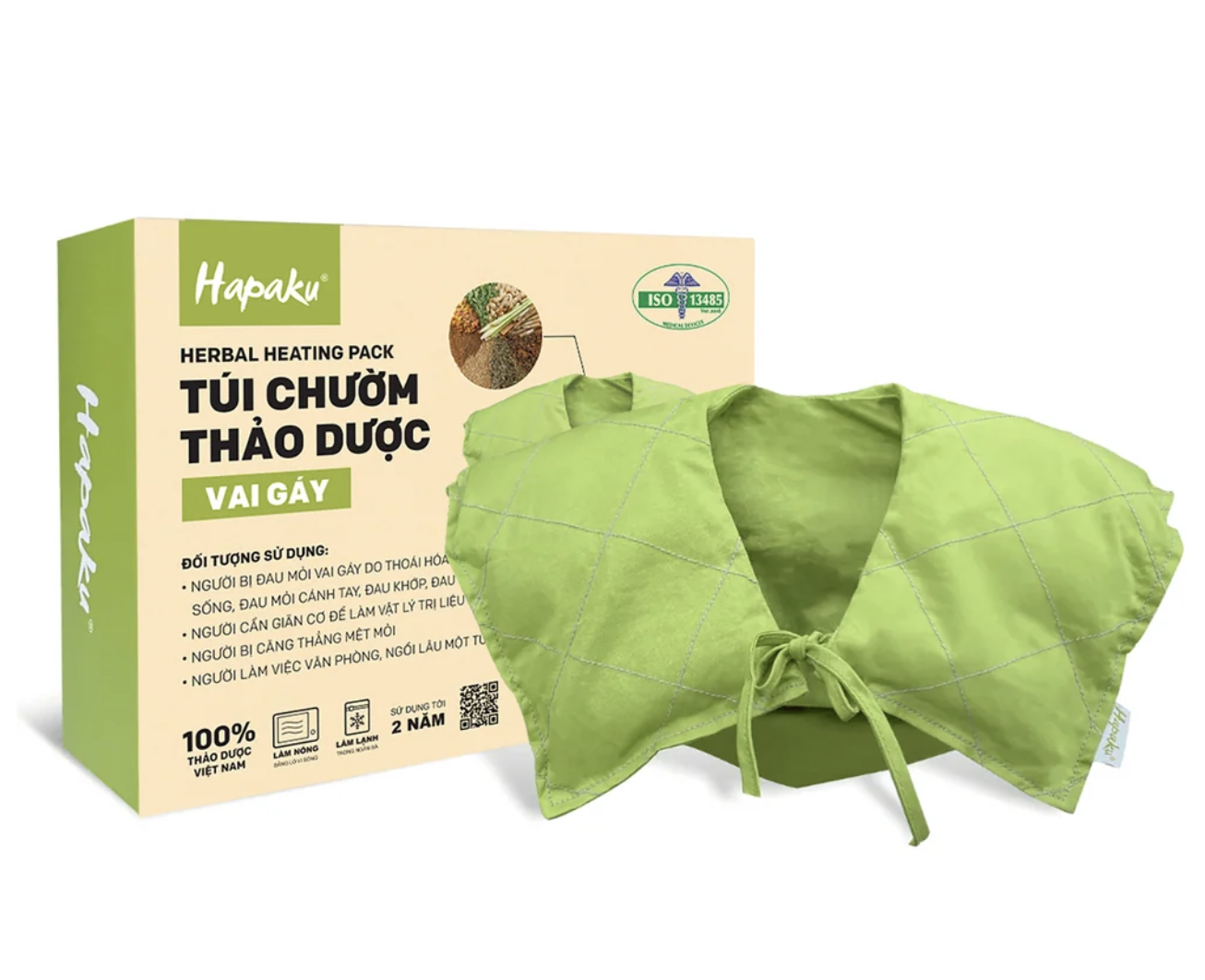 Túi Chườm Thảo Dược Vai Gáy Hapaku – Làm Nóng Bằng Lò Vi Sóng