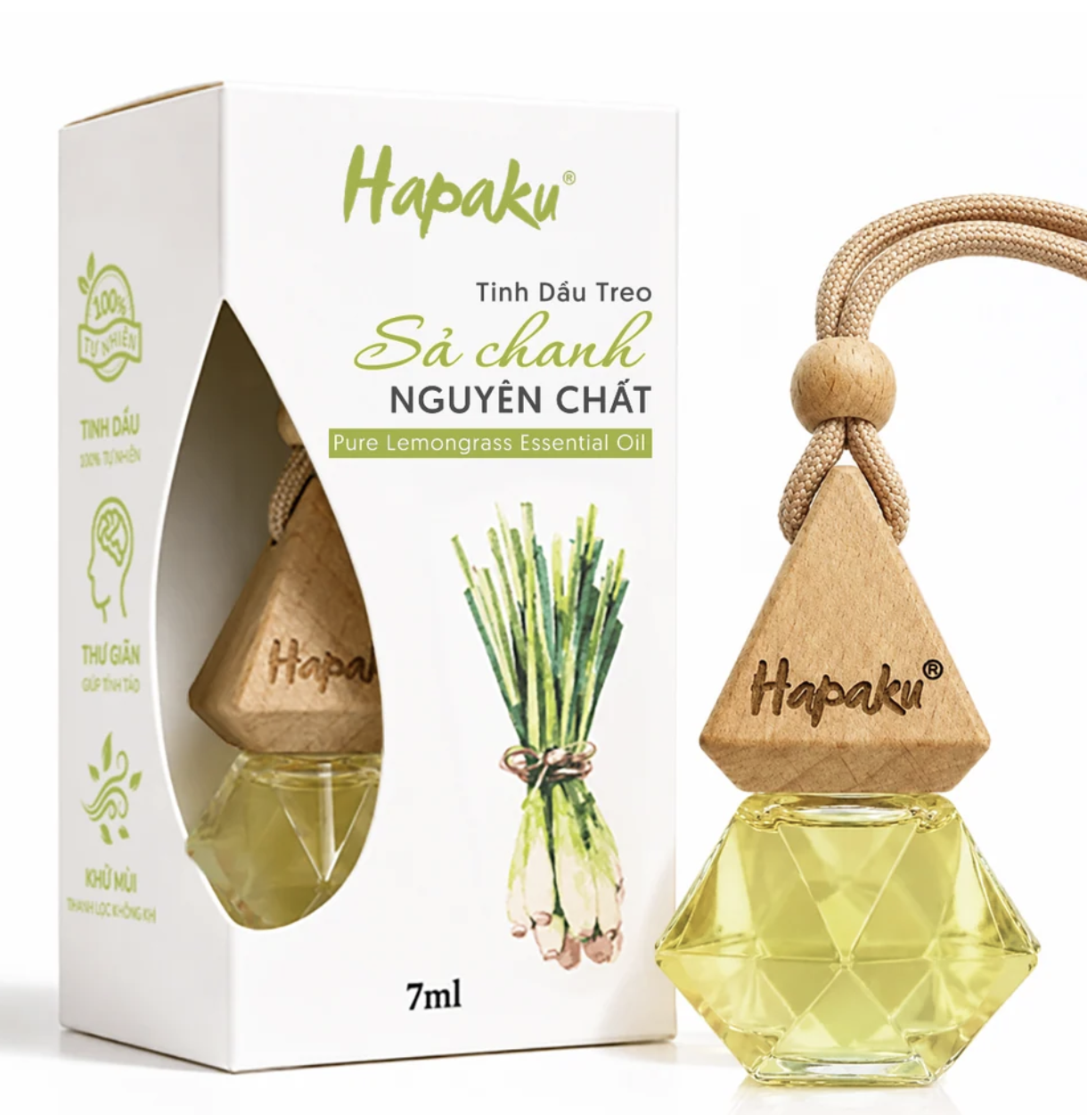 Tinh Dầu Treo Sả Chanh Hapaku 7ml