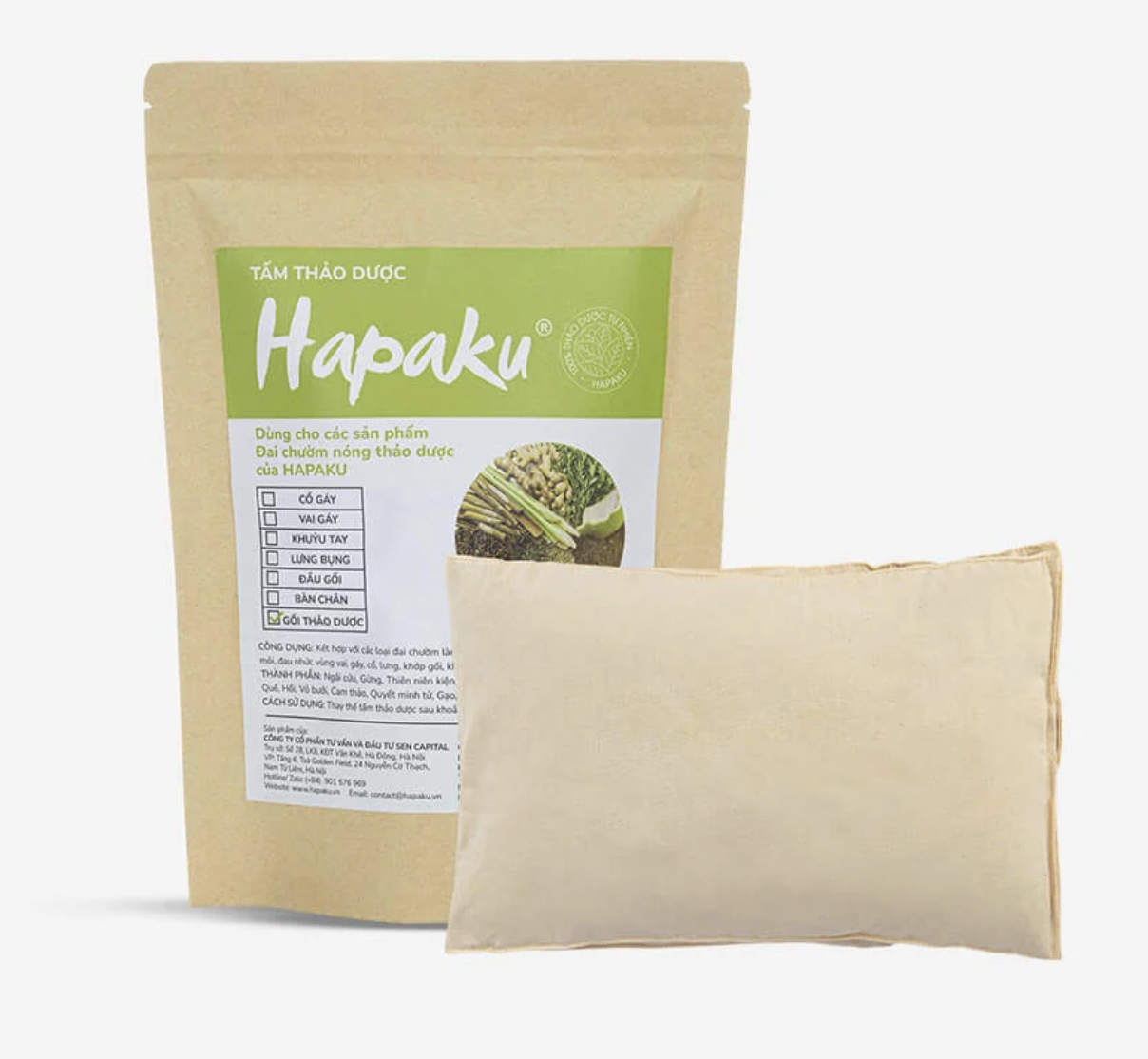 Tấm Thảo Dược Cho Gối Chườm Hapaku